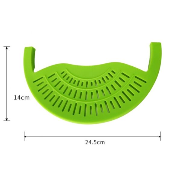 Food Oil Drainer Silicone Pot Pan Bowl Funnel Strainer - Image 4