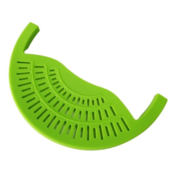 Food Oil Drainer Silicone Pot Pan Bowl Funnel Strainer - Image 5