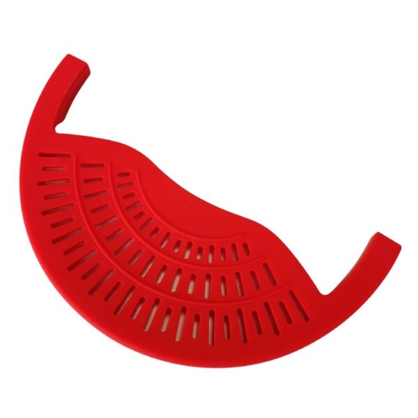 Food Oil Drainer Silicone Pot Pan Bowl Funnel Strainer - Image 7